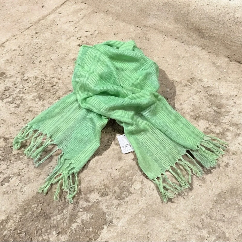 NWT Free People Sequin Shimmer Fringe Scarf
